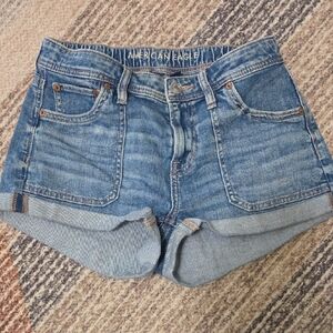 American Eagle Outfitters Light Blue Jean Shorts